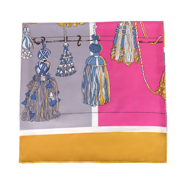 Sunscreen beach to prevent sunning beach scarf female Korean fashion decorative silk scarf air conditioning shawl