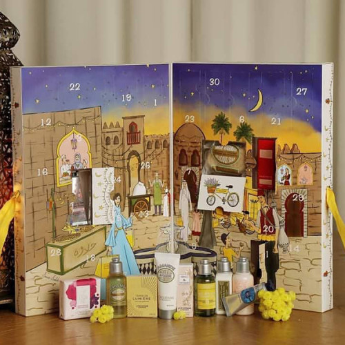 Custom Luxurious Christmas Festival Beauty Gift Ramadan Muslim Advent Calendar Cardboard Box