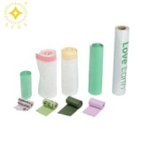 Custom Logo Eco Cornstarch Compostables Green Shopping Carrier Bag Bolsas Biodegradable Garbage Bags