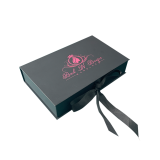 Luxury Custom Logo Cardboard Paper Clothing Swimwear Dress Pants Wigs Packaging Box Gift Box with Satin