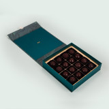 Gold Foil Custom Logo Premium Luxury Rigid Cardboard Paper Packaging Cardboard Dividers Truffles Gift Bar Magnetic Chocolate Box