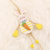 Happy Easter Decoration Wooden Easter ] Chicken Pendant Craft DIY Hanging Ornament Mini Easter Wooden Decoration