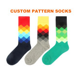 Private label Sports Men Socks Cotton Print Women Knit Socks Embroidered Thick Bamboo Work Custom Embroidered Cotton Socks