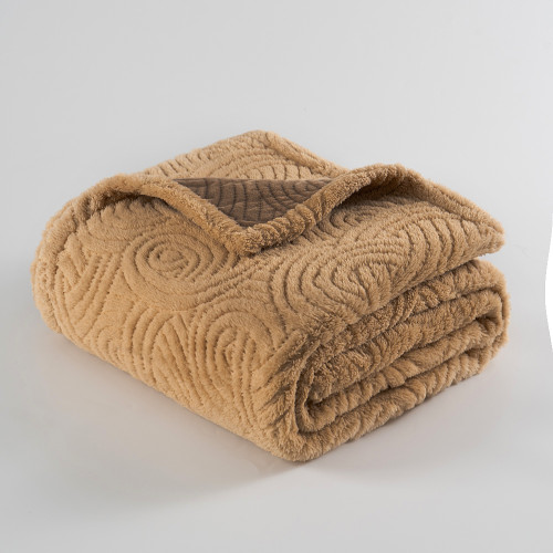 3D Embossed Coral Fleece Soft Blanket Wholesale Price Luxury Custom Flannel Blanket