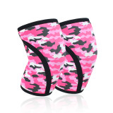 Breathable Elastic Compression Gym Knee Brace Neoprene 7Mm Knee Support Sleeve Weightlifting