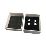 Bespoke Design Custom Logo Cardboard Paper Glitter Earring Jewelry Packaging Box With Foam Insert
