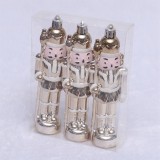 rose gold soldier shape plastic christmas ornament