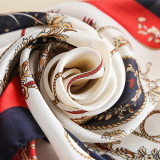 Low Price Wholesale Luxury Pattern Printing Satin Silk Scarf 90x180cm Designer Scarfs Shawls