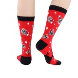 New Designs Fantasy Hilarious Face Combed Cotton Knee High Men Socks Gift