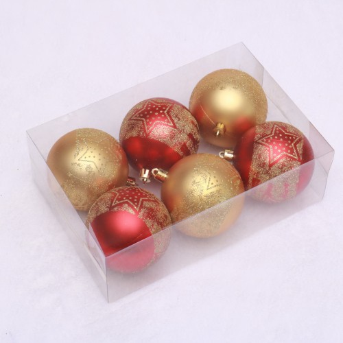 outdoor luxury plastic gold hanging christmas ball decorations pendant tree balls