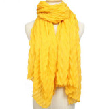 New hot-selling crimped scarf ladies pure color pleated headscarf monochrome warmth cotton and linen scarf