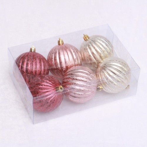 Wholesale indoor Christmas ornament shatterproof plastic Xmas decorative ball