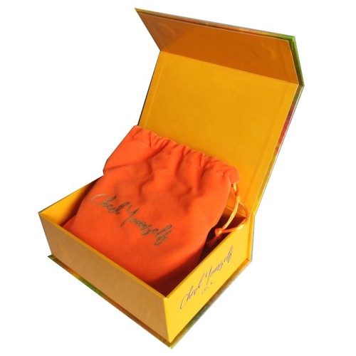 Luxury magnetic closure tarot cards box with Velvet bag