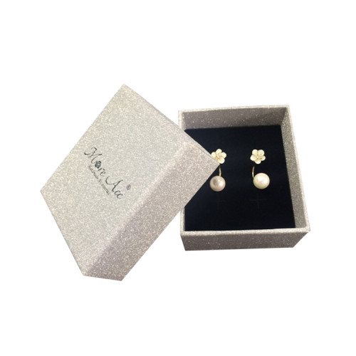 Bespoke Design Custom Logo Cardboard Paper Glitter Earring Jewelry Packaging Box With Foam Insert