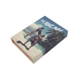 Colorful full printing custom design small size mini magnet book shape box