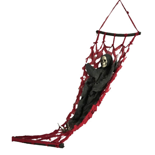 High Quality Creepy Ghost Hanging Skeleton Skulls Animated Halloween Sleeping Ghost Props