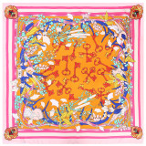 New Crown Key Printed Pan Muslim Silk Weave Shawl Large Plain Square Scarf