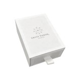 Eco friendly white paper 2 piece cardboard drawer gift box for tie with custom logo