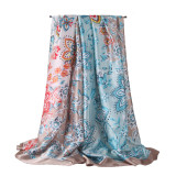 Wholesale Custom Design Printed Fashion Satins Silk Scarf Custom For Women