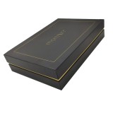 Custom t shirt box with separate lid and bottom with logo