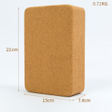 Customized wholesale Gymnastics Yoga Brick Block 400g Eco Custom Cork Yoga Blocks