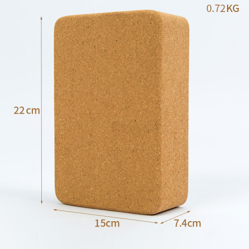 Customized wholesale Gymnastics Yoga Brick Block 400g Eco Custom Cork Yoga Blocks