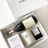 Glossy Ribbon Wedding Clothing Gift Boxes Plywood Packaging Box For Wedding Dress