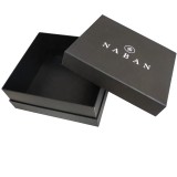 packing luxury black box white logo chocolate packaging