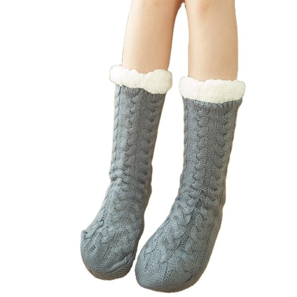 Autumn And Winter Fuzzy Thickening Women Socks Velvet Floor  Adult Home Slippers Socks Warm Sleeping Socks