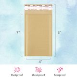 4x8  Natural Kraft Bubble Mailers Self Seal Padded Envelopes