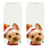 Customized New Cute Dog 3D Printed Socks Female Harajuku Style Creative Interesting Animal Cat Boat Socks