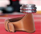 Competitive price Adjustable Custom cowhide cow leather weightlifting Gym belt weight lifting belt