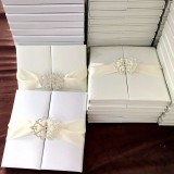 Custom wedding paper board box wedding invitations box wholesale