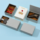High quality  lipgloss cosmetics silver card paper packaging box