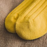 Hot Selling Women Wild Color Spliced Striped Thermal Cotton Terry Socks