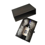 Grey Matt Printing Drawer Shaped Paper Packaging Wine Drawer Box With Gold Stamping Logo