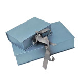 Free Risk Classical Forever Simple White With Black Foil Logo Plain Ribbon Folding Box