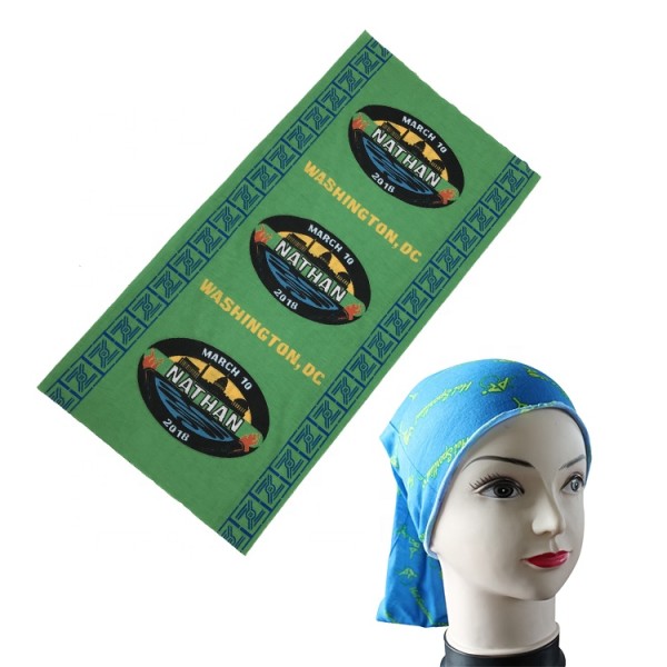 Custom Logo High Quality Digital Printing Polyester Headwear Multifunctional Bandana Uv Sport Tube