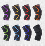 2020 New Arrivals 3D Knitted Elastic Nylon knee supports Sleeve Compression Sports Knee Brace
