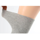 Wholesale Good Quality Solid Color Black White Socks Men Dress Crew Cotton Custom Mens Socks