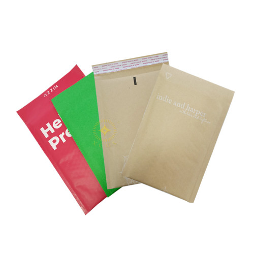 100% Environmental Friendly Recyclable Biodegradable Kraft Bubble Envelopes Shock Resistant Postal Bags