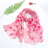 Various styles high-quality colourful designer styles printed scarf silk for women