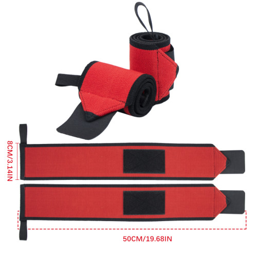 Twin Thumb Loop Design Custom Strengthen Weight Lifting Gym Heavy Duty sbd Wrist Wraps