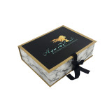 Luxury black paper gift box packaging custom paper gift box