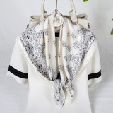 women 40 Colors Cashew Paisley Pattern Square 70*70cm Soft Silk Scarf  Luxury Floral Print Silk Scarf