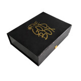 Luxury black paper gift box packaging custom paper gift box