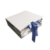 Custom Logo Luxury White Folding Paper Cardboard Purse Packaging Box for Handbags