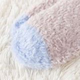 Wholesale Winter Women Cute Bear Fluffy Socks,Embroidery Thick Floor Warm Microfiber Socks,Polyester Indoor Ladies Fuzzy Socks