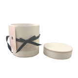High Quality Cardboard Cylinder Rose Gift Packaging Large Pink Paper Tube Luxury Round Flower Box With Custom Logo