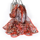 Silk Chiffon Scarf Ladies Long Large Size Shawls Fall Winter Women Neck Scarves Silk Organza Shawl